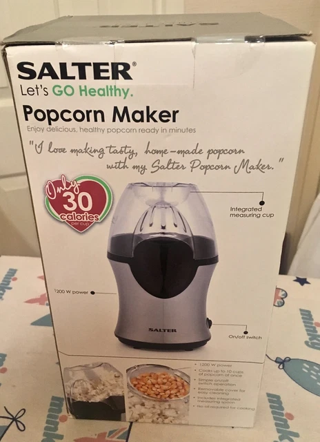 Máquina eléctrica de palomitas de maíz Salter EK2902 NUEVA/EN CAJA 30 CAL POR TAZA