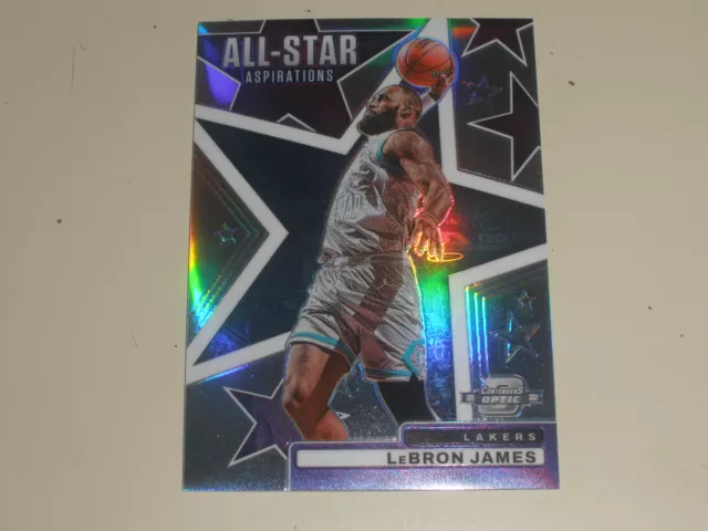 2021-22 Panini Contenders Optic All Star Aspirations Silver Prizm 1 LeBron James