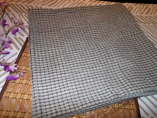#012 ~ Pair 20 X 20 CORDUROY CORN STRIPE THROW PILLOW COVERS Gray / Brown