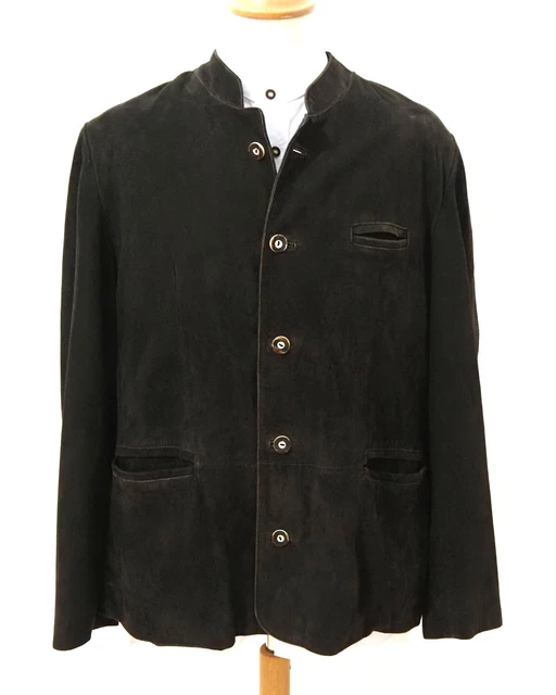 Trachten Sakko Jacket von Almsach Grösse 56 Velourleder C696