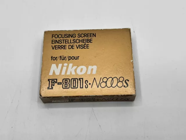 Nikon F-801s. Disco de ajuste de pantalla de enfoque N8008s #5
