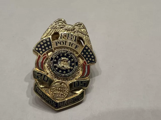 FBI 2005 Lapel Pin Mini Badge Inauguration Of President Collinson