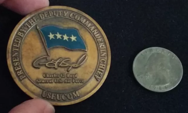 VINTAGE 4 Star General Charles Boyd European Command EUCOM USAF Challenge Coin