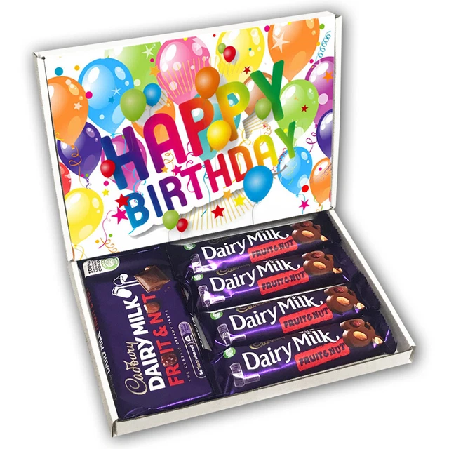 CADBURYS DAIRY MILK Fruit and Nut Gift Box Birthday Present Hamper