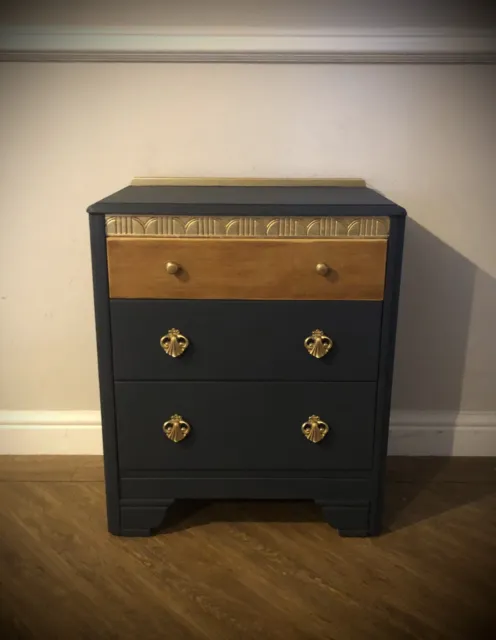 Vintage Harris Lebus Chest Of Drawers, Dresser