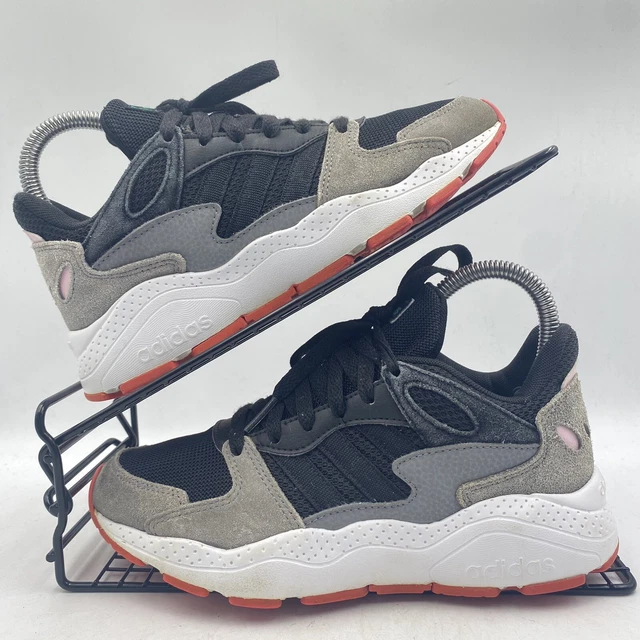 ADIDAS CRAZYCHAOS BLACK Trainers Size Uk 4 Grey Pink Suede Gym Chunky Ef1060 19.99 PicClick UK