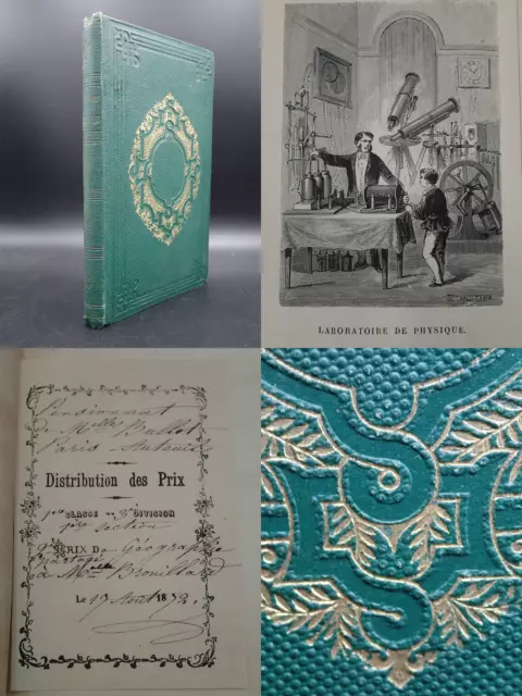 1872 SCIENCE PHYSIQUE INVENTIONS Machines industrie Ingénieur électricité trains