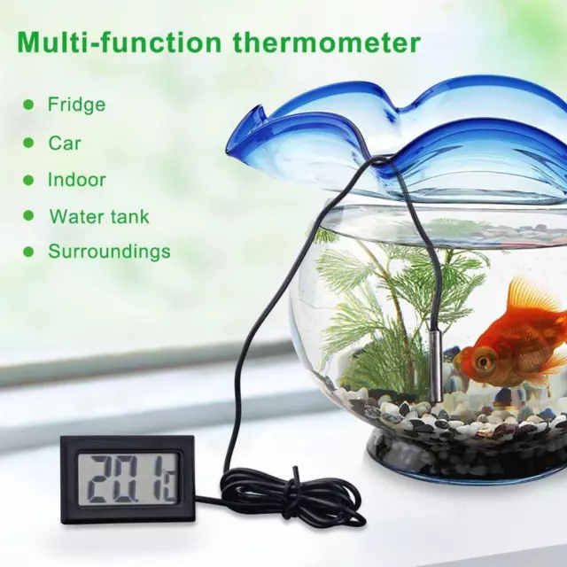 Aquarium Thermometer LCD Digital Fish Tank Water Temperature K7Q1. 2024