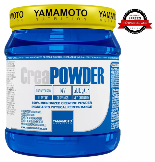 100% CREATINA MONOIDRATO PURA 500Gr CreaPOWDER Yamamoto