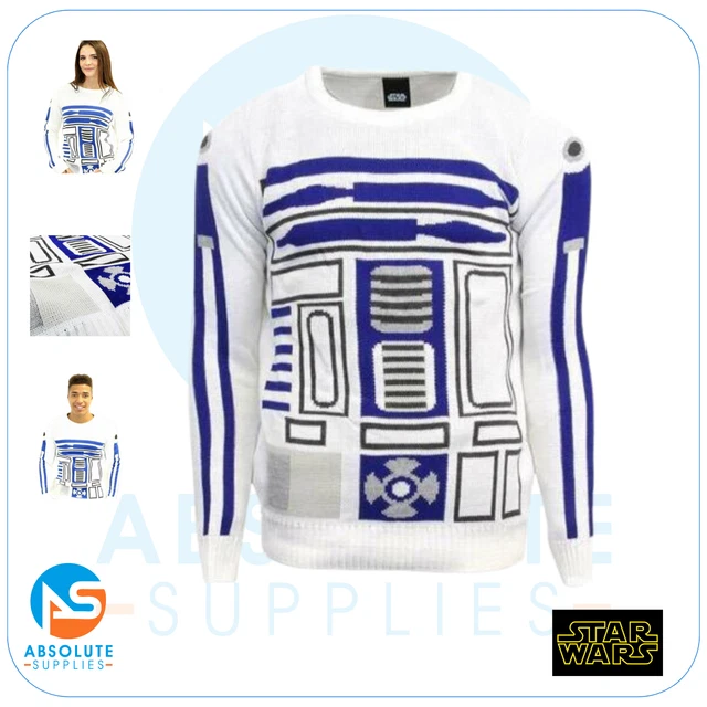 Star Wars R2-D2 Unisex Christmas Jumper / Sweater Medium Official Merchandise