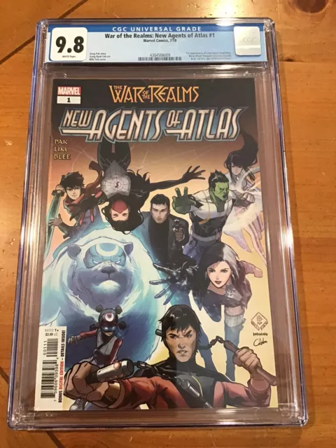 WAR OF THE REALMS NEW AGENTS OF ATLAS #1 (2019) CGC 9.8 1st APPEARANCE MARVEL