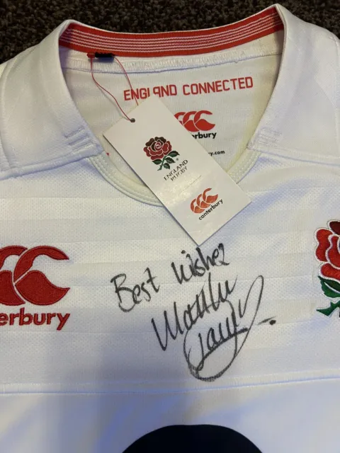 signed england rugby shirt