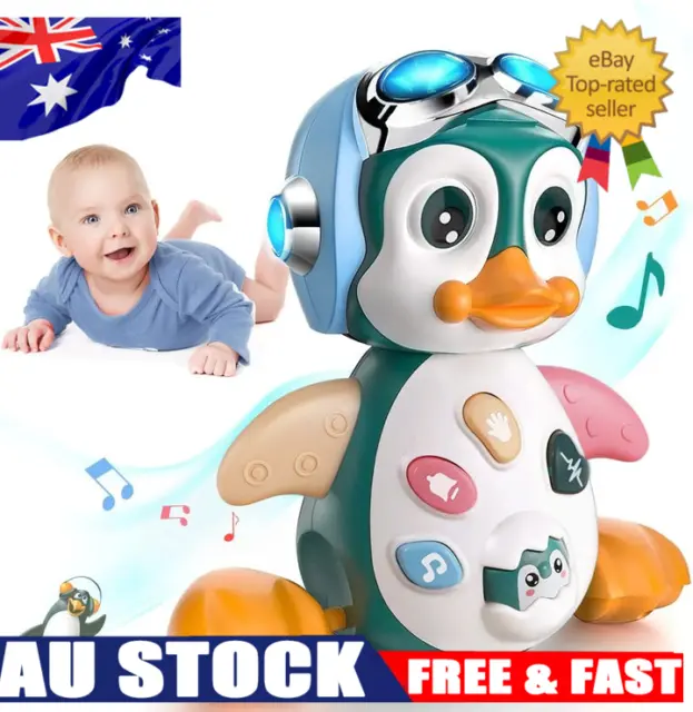 Baby Musical Penguin Toy - Fun Lights & Sounds - Educational Crawling Toy