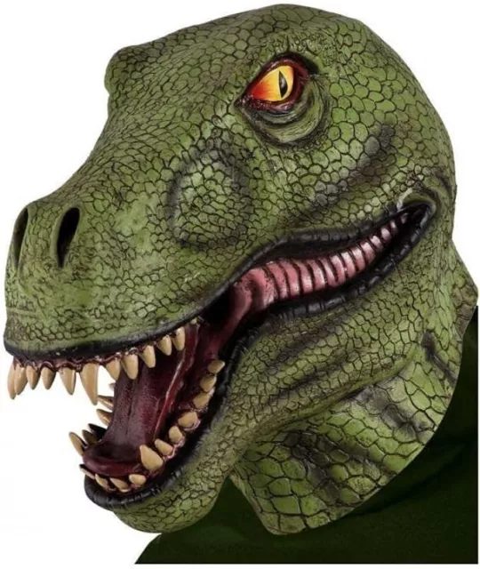 Maschera Dino Dinosauro Mostro Jurassic Lattice Cosplay Halloween Carnevale