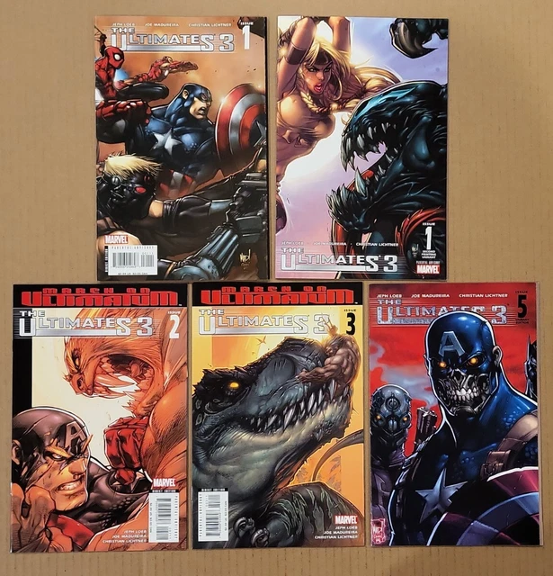 Ultimates 3 #1,2,3,5 plus 2nd print variants Lot of 5 Marvel 2008 VF/NM to NM
