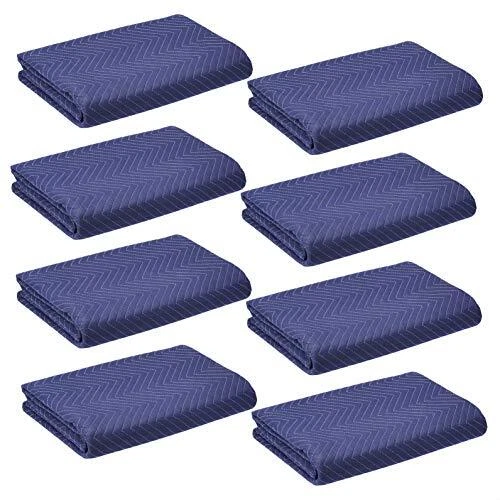 AmazonCommercial Moving Storage -Packing Blanket 40" x 74" 8-Pack