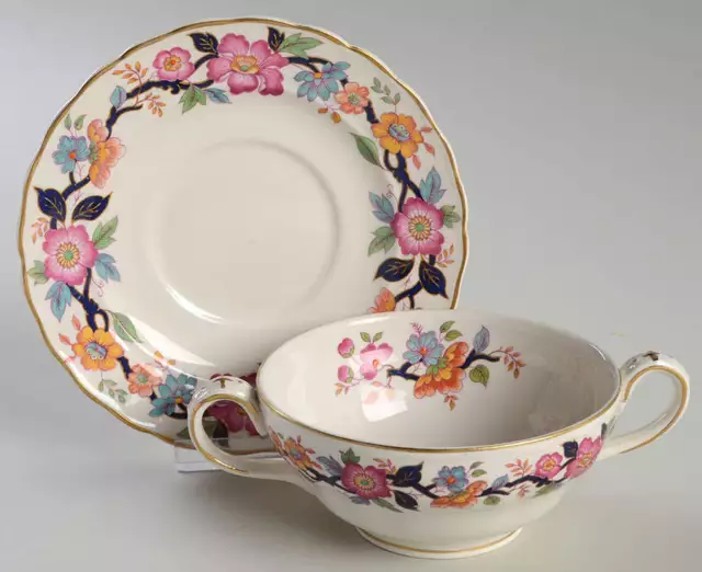 Grindley Old China Cream Soup & Saucer 11762721