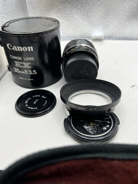 Canon Lens EX 35mm 1:3.5 / Made In Japan
