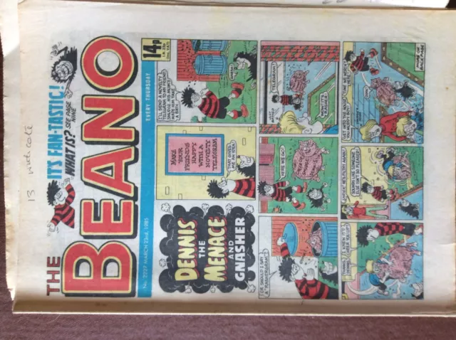 Beano Comic.March 23rd 1985. No 2227 box l