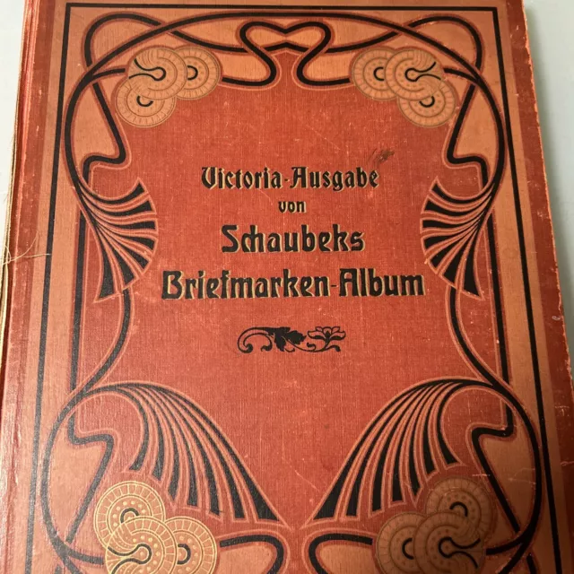 briefmarken victoria-Ausgabe Schaubek Alle Welt In Über 390 Seiten Dünn Gesteckt