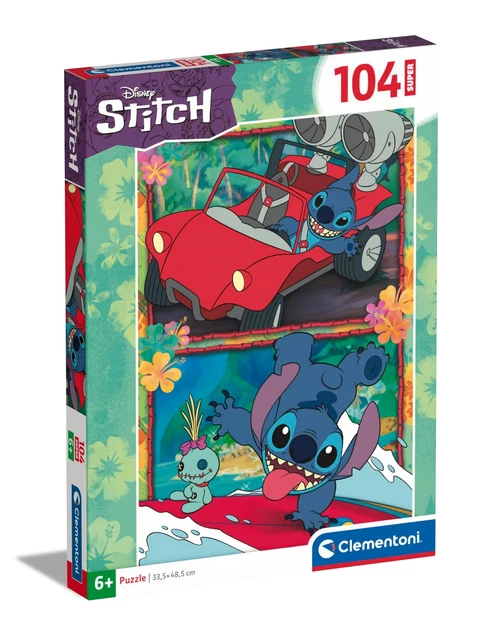CLEMENTONI - 27572 - Supercolor Puzzle - Super Disney Stitch - 104 ...