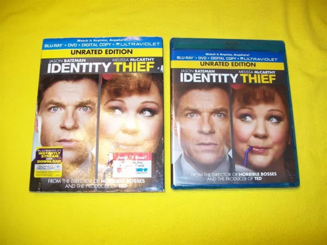 Identity Thief Bluray & Dvd With Digital Copy New Sealed With Slipcover Unrated