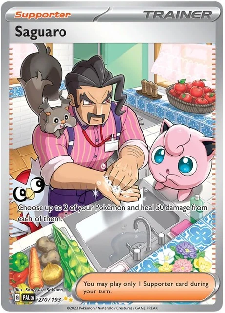 SAGUARO 255/193 POKEMON S&V Paldea Evolved Completo Arte Ologramma
