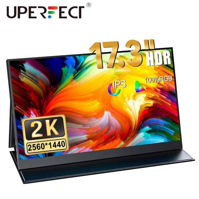 2K Tragbarer Monitor UPERFECT 17,3 Zoll Portable Display 2560 x 1440 IPS Typ-C