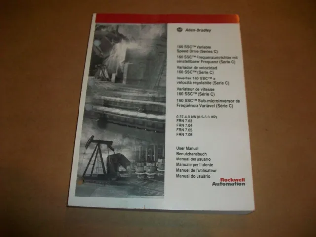 Allen-Bradley 160Ssc Variable Speed Drive User's Manual 0160-5.17Ml   May 2000