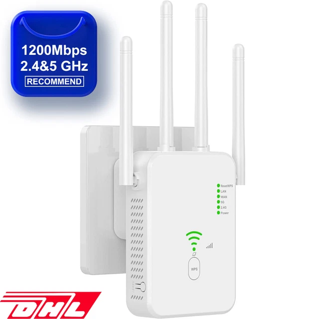1200 MBPS WLAN Repeater Router Range Wifi Signal Verstärker Access