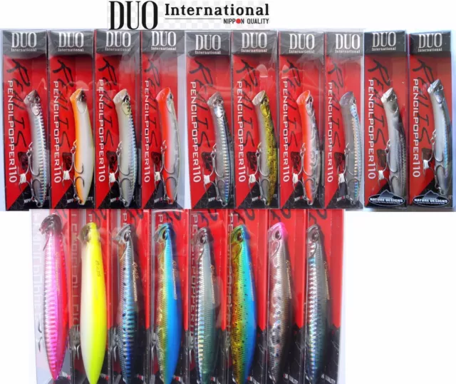 DUO Realis PencilPopper 110 SW Japan Topwater Fishing Lure,Hard Bait,Sea Bass