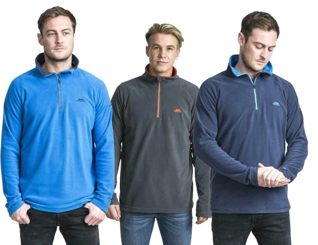 Trespass Mens Blackford Fleece Jumper Half Zip Pullover Sweater