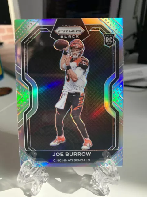 Joe Burrow🔥🏈Silver Prizm Rookie📈🌟2020 Panini Prizm Black Rc #Pb-1😼Bengals🐾
