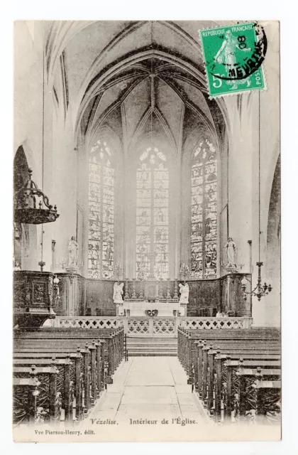 VEZELISE  Meurthe et moselle CPA 54 l'interieur de l'église