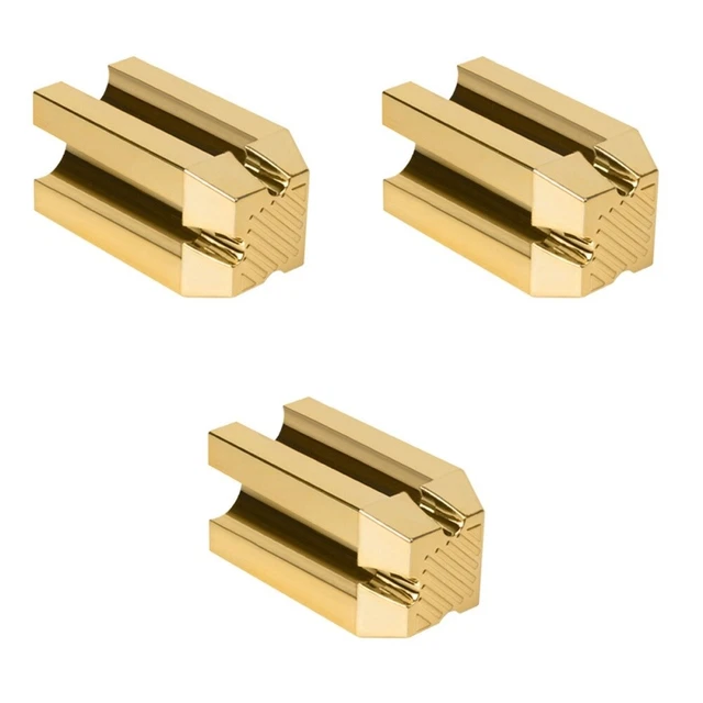3 Pc Anspitzer Für Augenbrauenstifte Kunststoffspray Gold Eyeliner-Stempel