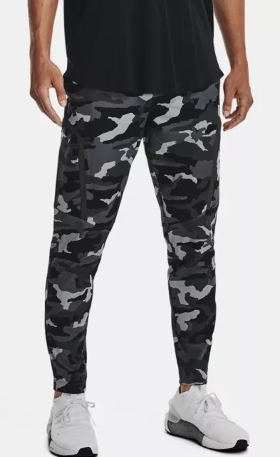 Under Armour Elite Cargo Pants Black Camo Fitted 1373869-001 Men’s Size Large L