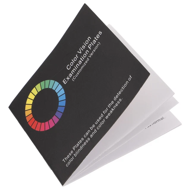 COLOR BLIND TESTING Chart Color Visual Test Book for Color Deficiency ...