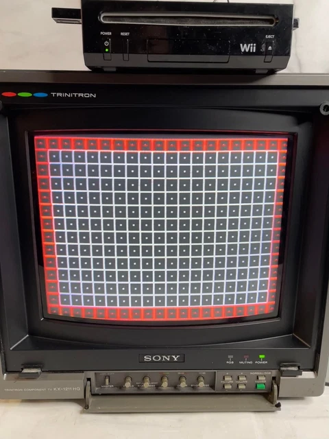 SONY TRINITRON 12& CRT retro gaming monitor KX-1211HG (1982) - Tested ...