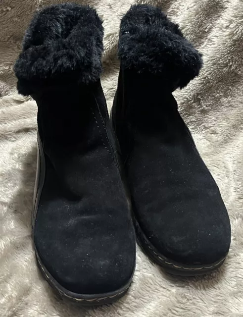 BareTraps Andee Black Suede Nubuck Booties Boots Womens Size 9M EUC 3