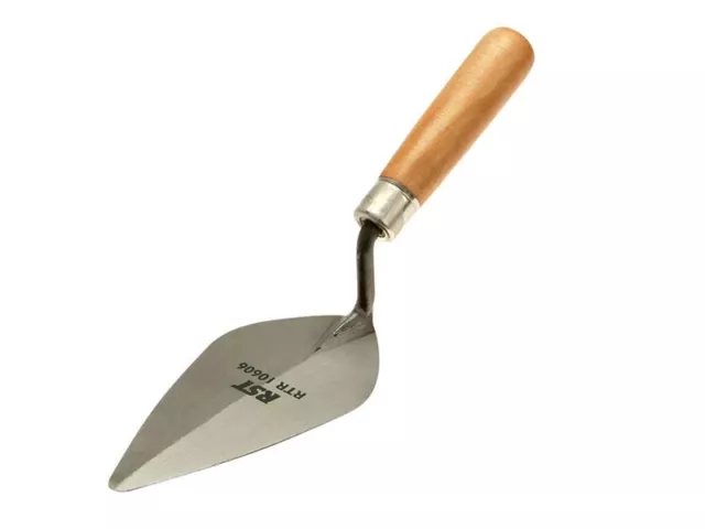 RST - Truelle de pointage, modèle London, manche en bois, 6 po