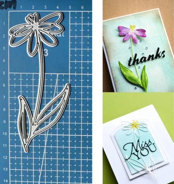 Flowers Metal Cutting Dies Scrapbooking Diy Embossing Paper Card Stencils Crafts