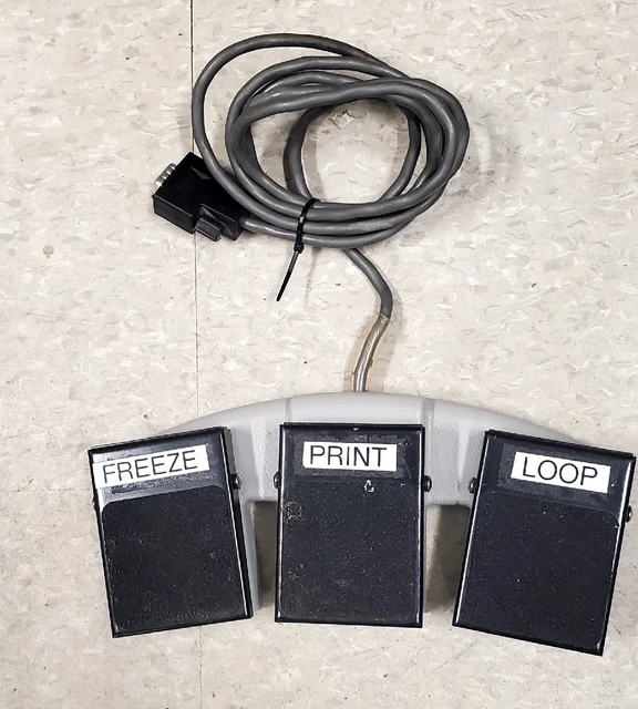 Philips Triple Pedal Foot Switch Ultrasound IE33/IU22 3300-0355-01  Rev D.
