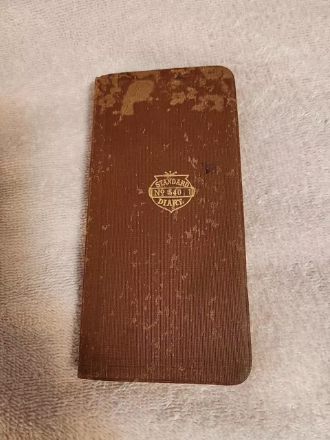 Antique 1908 Handwritten Diary/LS Buswell/Bridport Addison Co Vermont