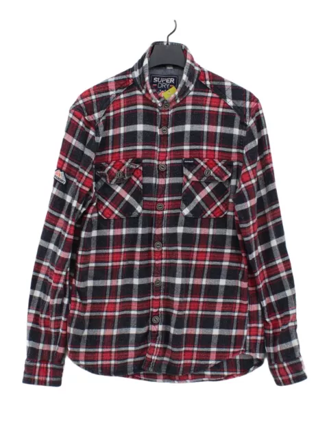 SUPERDRY MEN'S JACKET XL Multi Checkered 100% Cotton Overcoat $24.07 ...