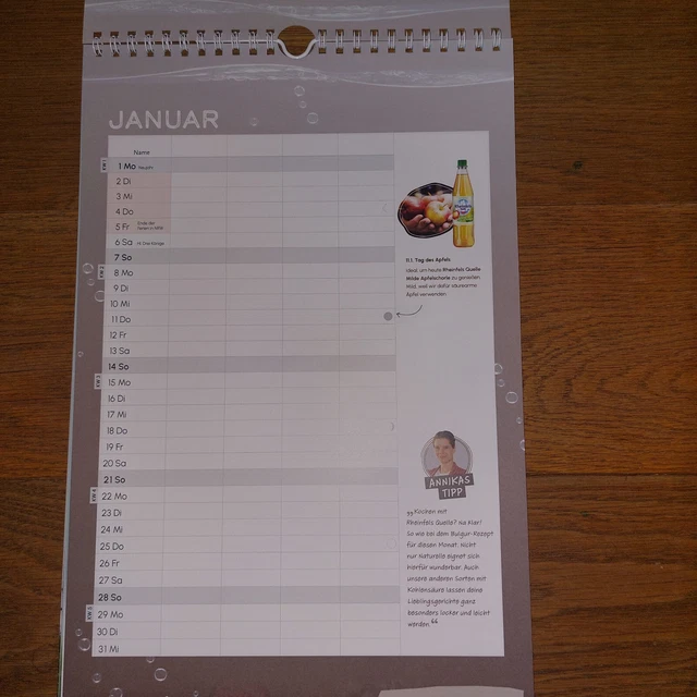 REWE KALENDER 2024 * Familienkalender * 4 Spalten * Wandkalender * NEU