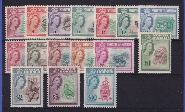 Nord-Borneo 1961 Landesmotive Mi.-Nr. 313-328 postfrisch **
