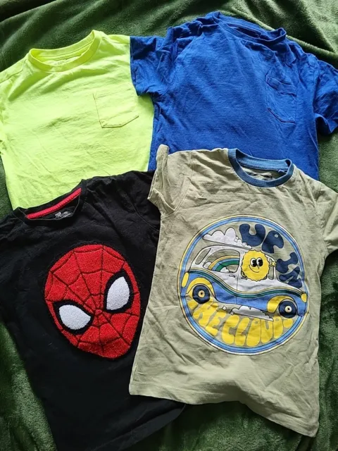 Boys Next 4-5 Years Bundle Summer T Shirts Tops Age 5 Spiderman