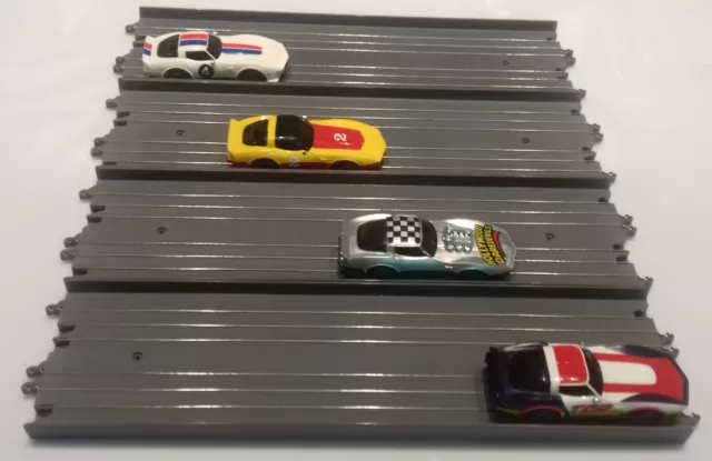 TCR 4 x rails droits 27 cm changement de file en très bon état