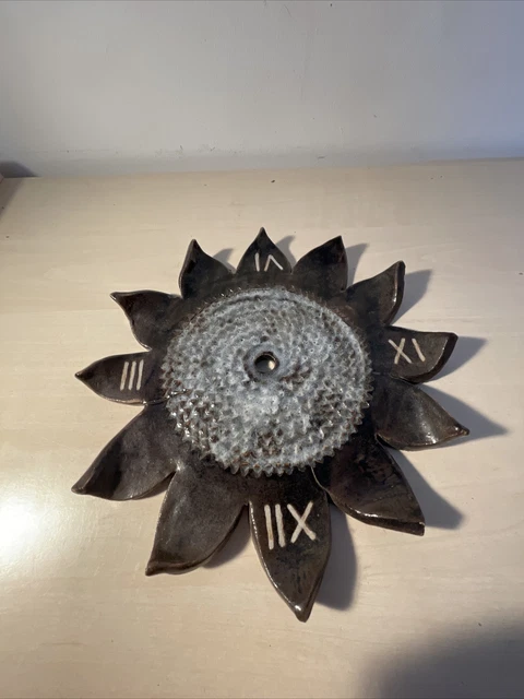 Ancien Chauffe-plat Complet Laiton 1960 – Porte-bougie D'origine – Art Déco Pommes