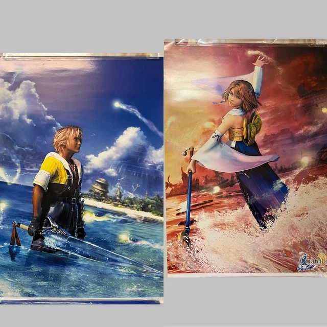 FINAL FANTASY XI B2サイズ 告知ポスター 2枚セット FINAL FANTASY X Poster Set B2 Size Tidus Yuna Square Enix